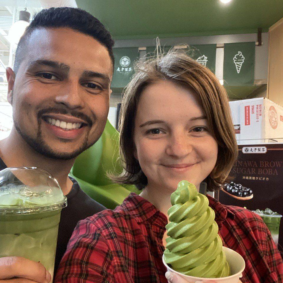 Our favorite Matcha place (I always get the Ice Cream)