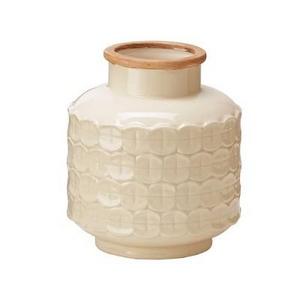 Ceramic Decorative Vase Small - Cream
