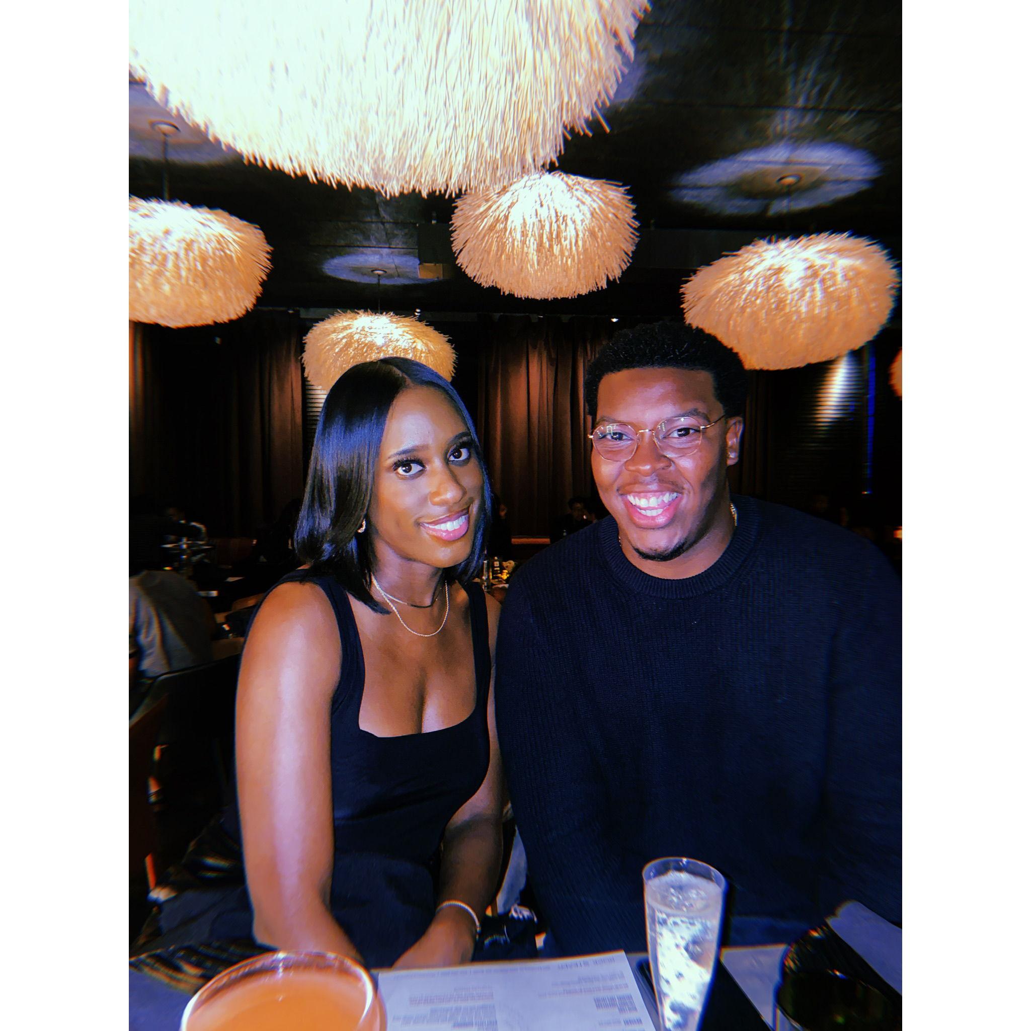 Our first ever photo together