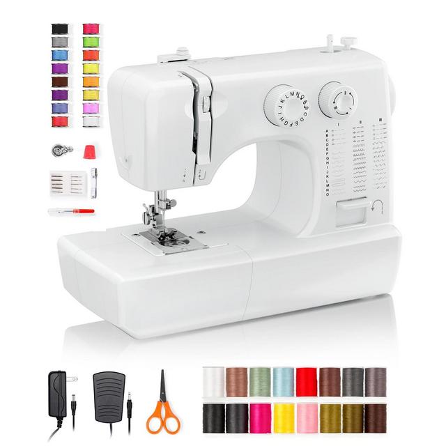 Sewing Machine for Beginners with 45 Built-in Stitches Compact Portable Sewing Machine with Accessory Kit