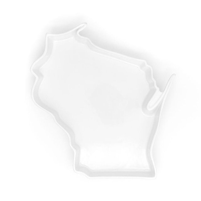 Lark Handmade Porcelain State Platter, Wisconsin