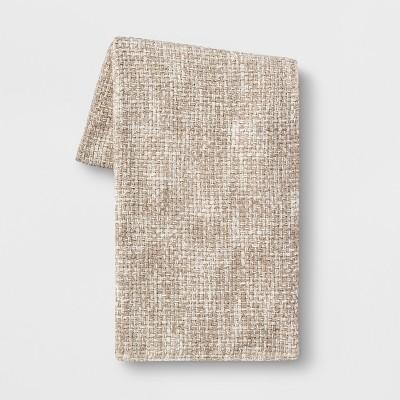 Basketweave Chenille Throw Blanket Neutral - Threshold&#153;