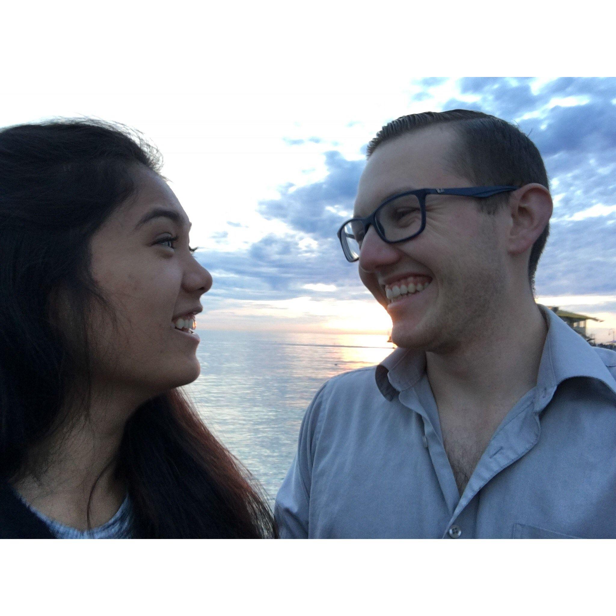 We said I love you for the first time this day.