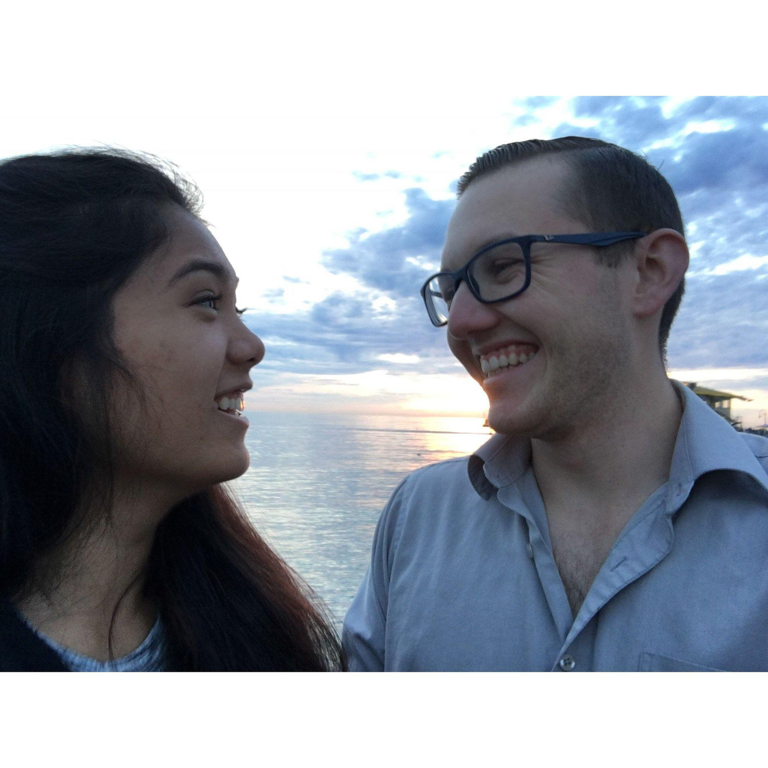 We said I love you for the first time this day.