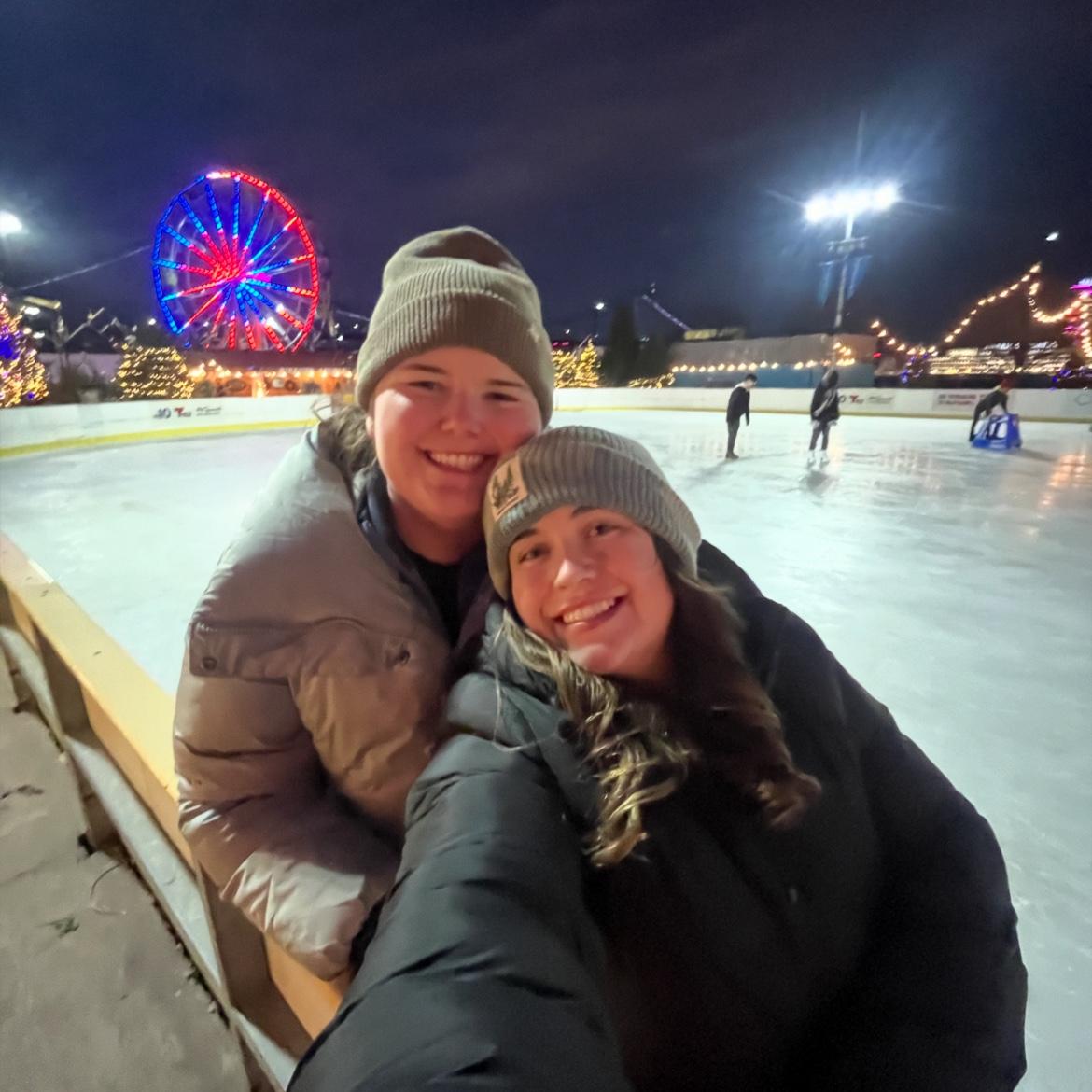 Ice skating in Philadelphia, PA! January 2024.