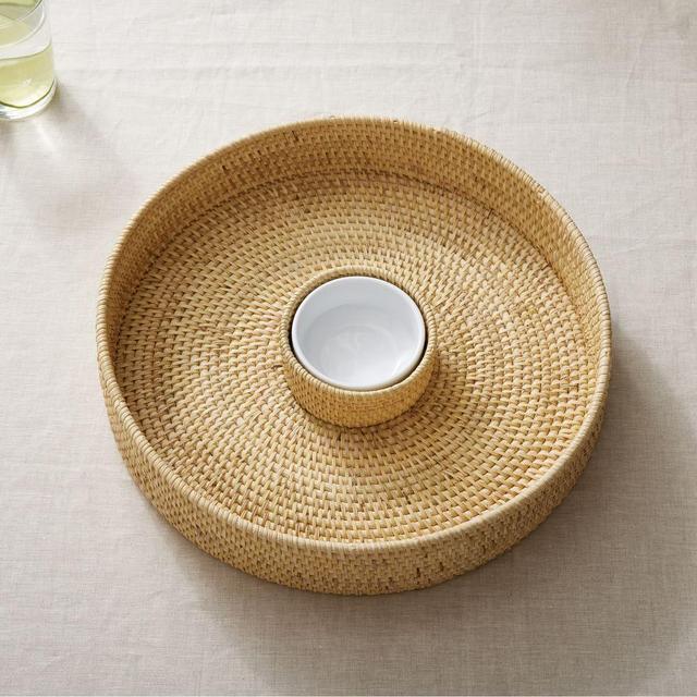 Merida Rattan Woven Chip And Dip