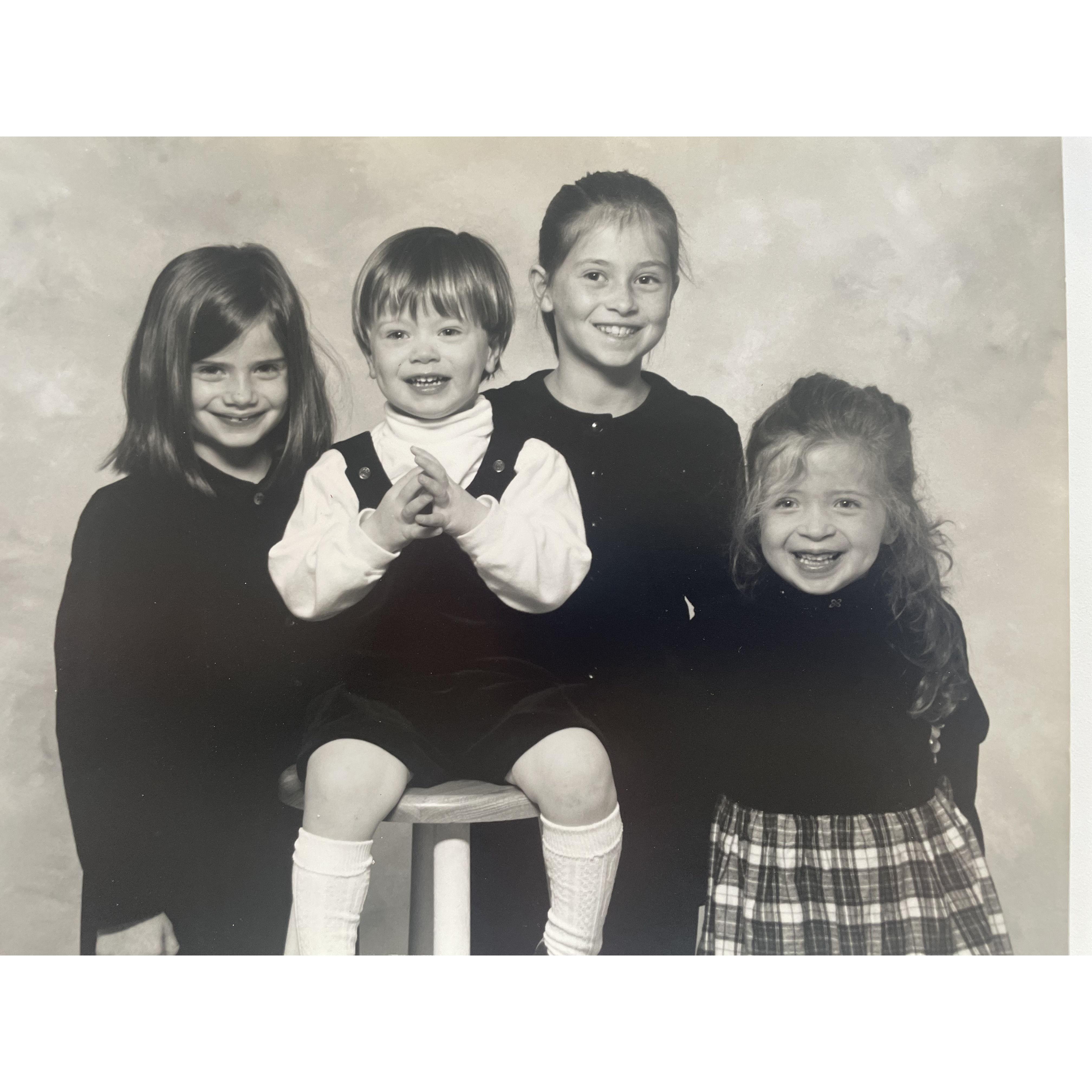 Nicole and siblings; Cassidy, Audrey, and Glenn