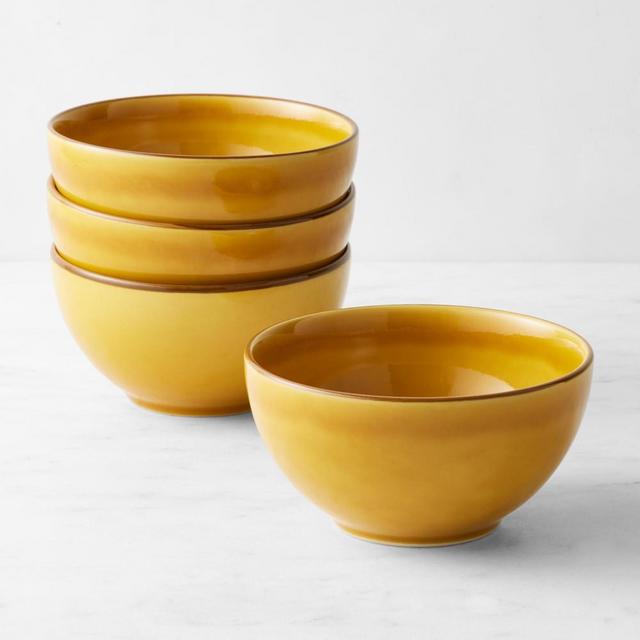 Provencal Cereal Bowls, Set of 4, Yellow