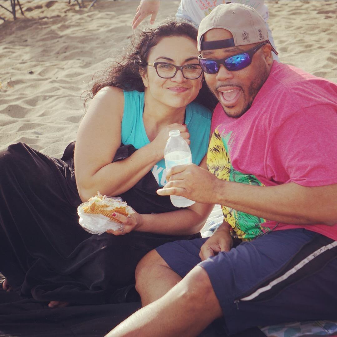 Beach day with the familia