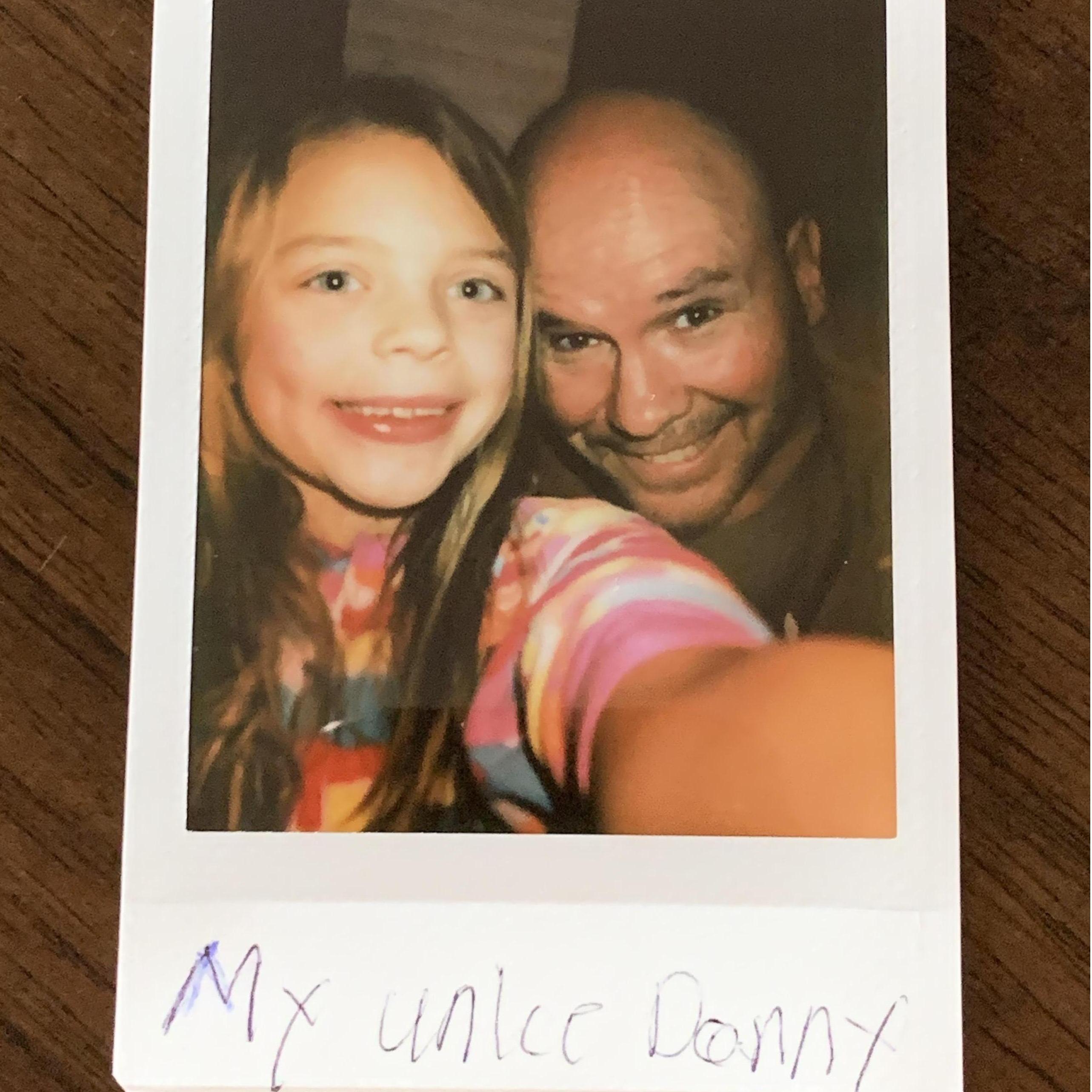 Lexi & Uncle Danny on Christmas Eve in NJ 2019