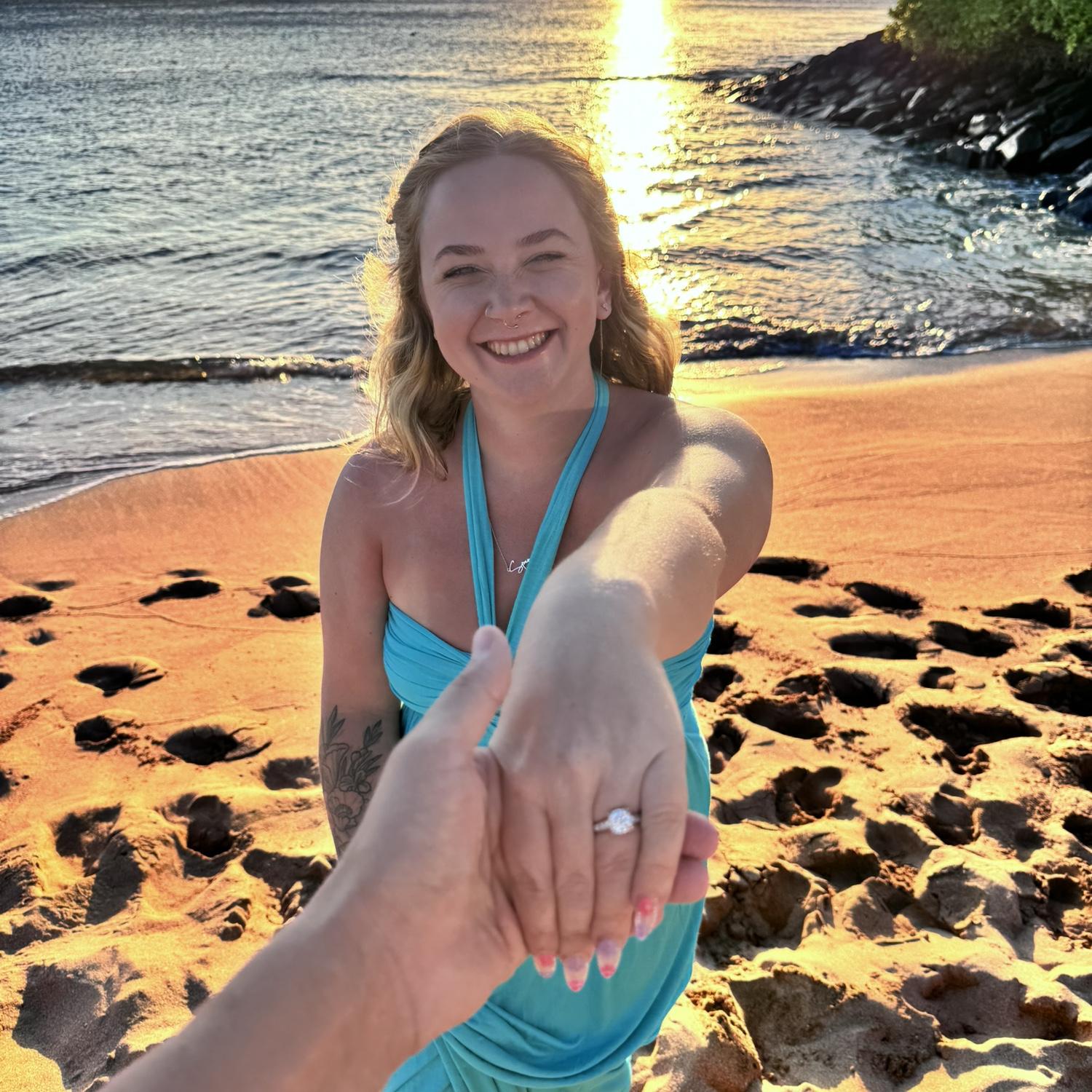She said yes!