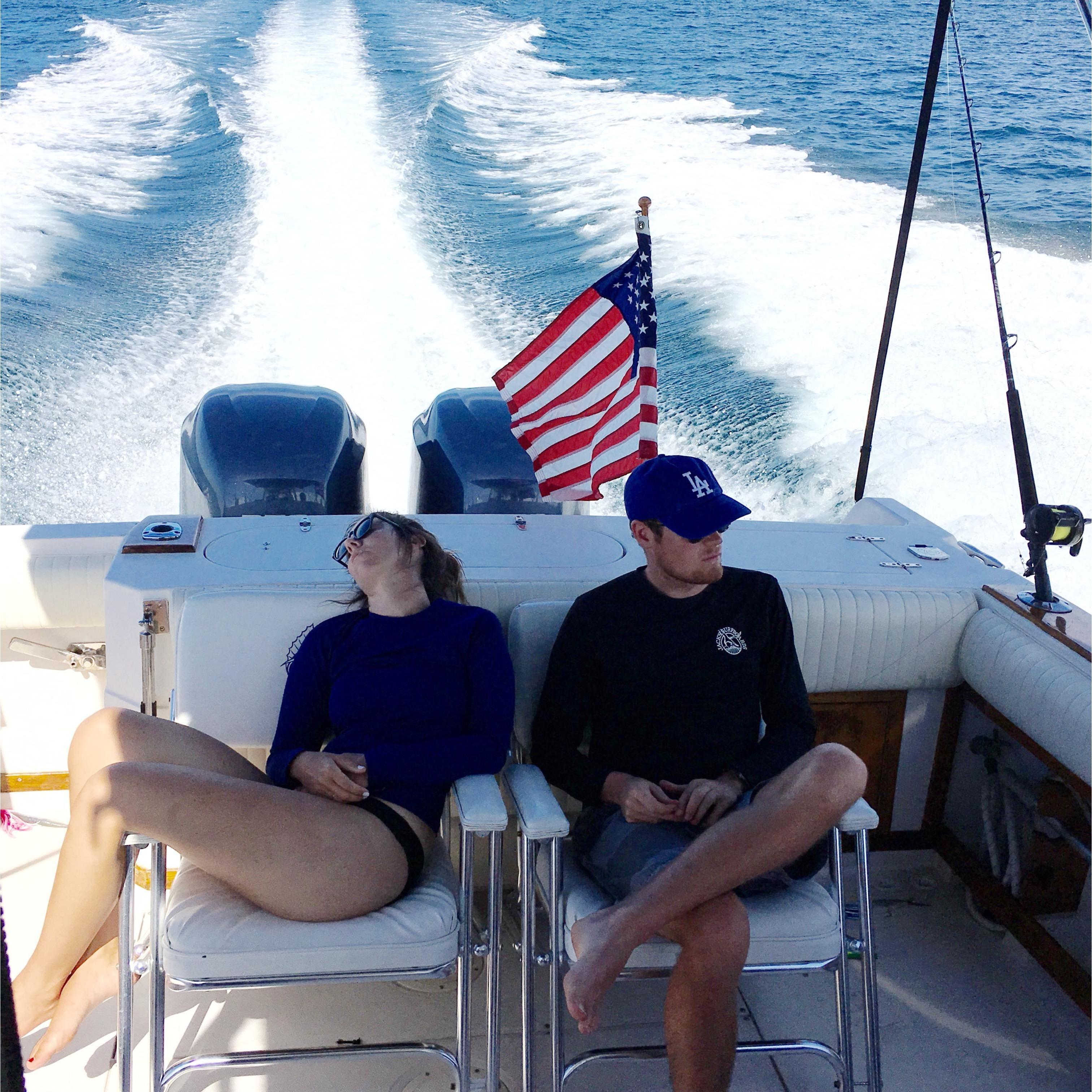 I will fall asleep on any boat, any time, watch me.