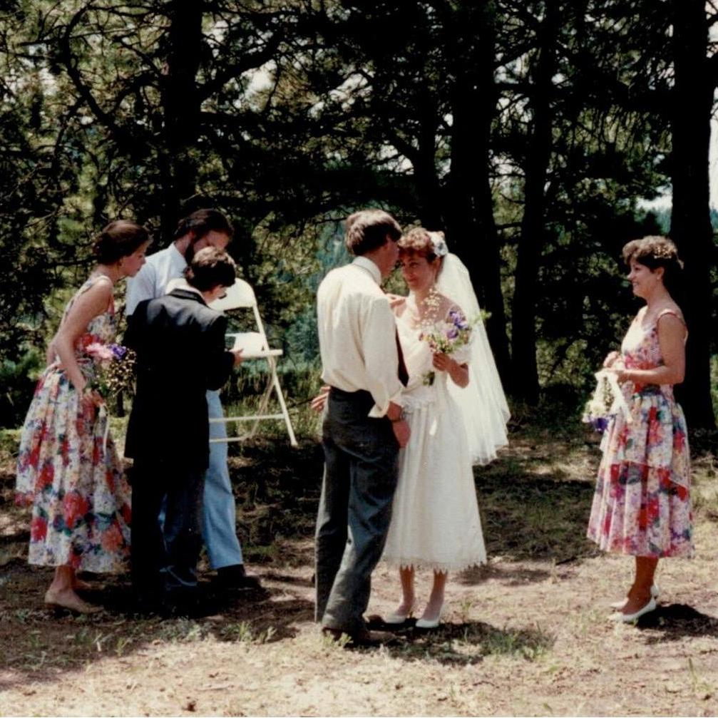 Kathryn dancing with her brother, Herby Martin