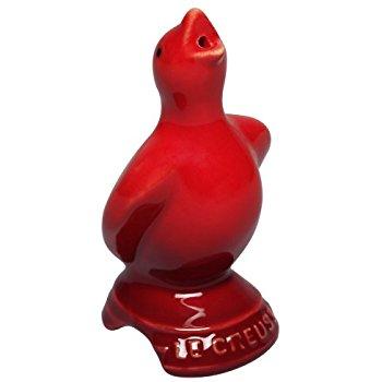 Le Creuset Stoneware Pie Bird Funnel, Cerise (Cherry Red)