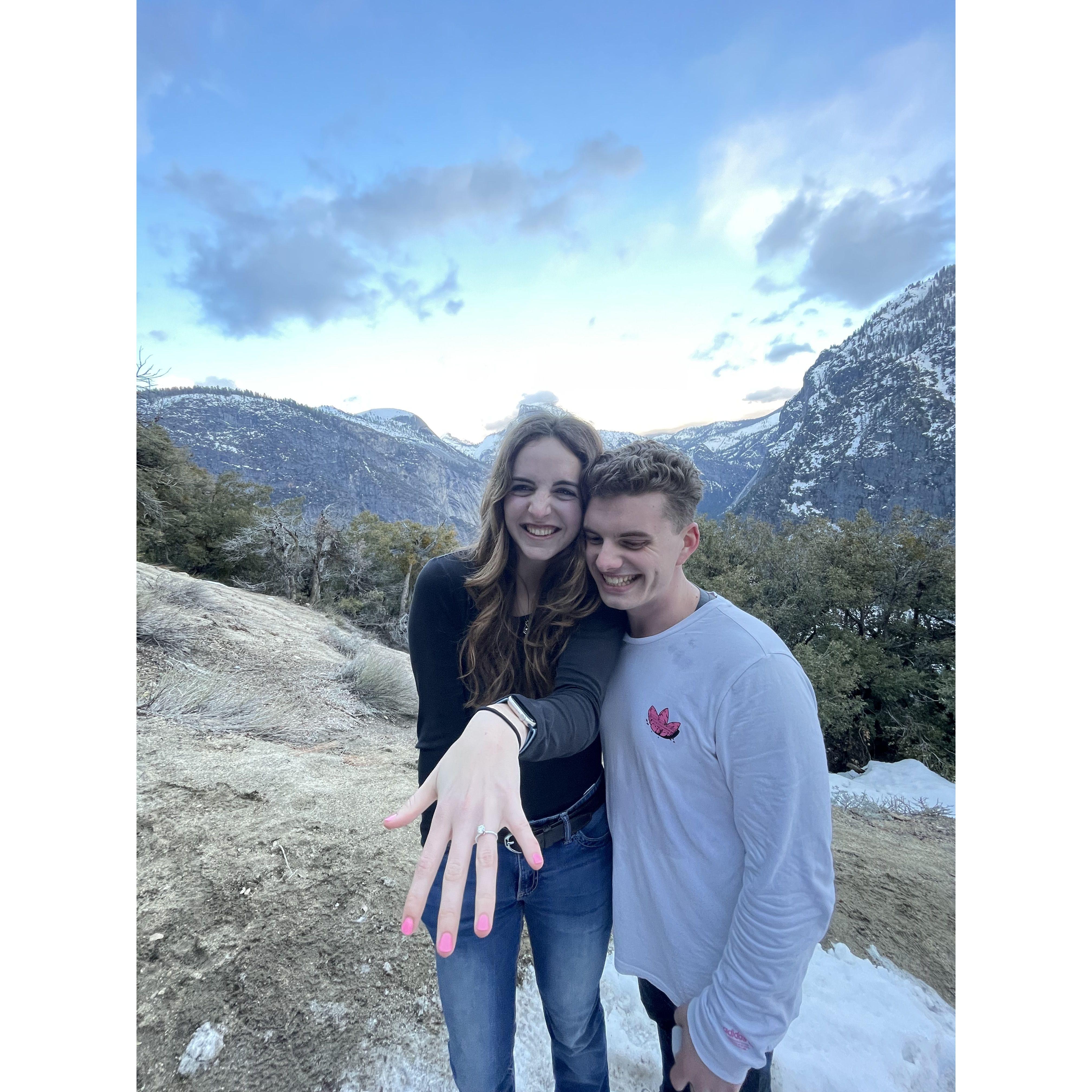 The story behind Katherine's ring is pretty special. The same jeweler that made her Grandma's, Mom's, Sister's, and Sister-in-Law's rings made hers. Katherine wasn't expecting this and it led to extra tears.