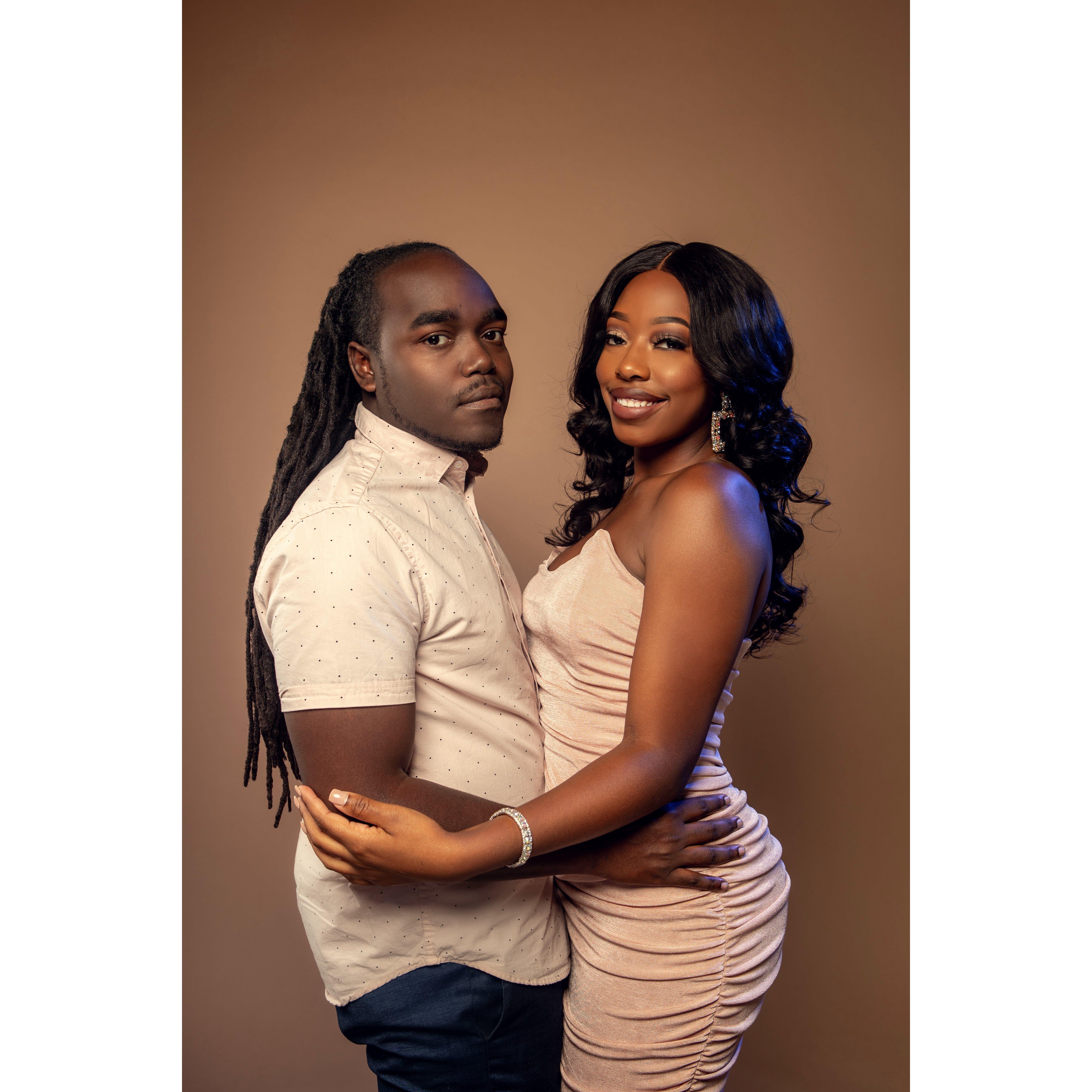 2020: Our first photoshoot together! We were celebrating our 6 year anniversary.