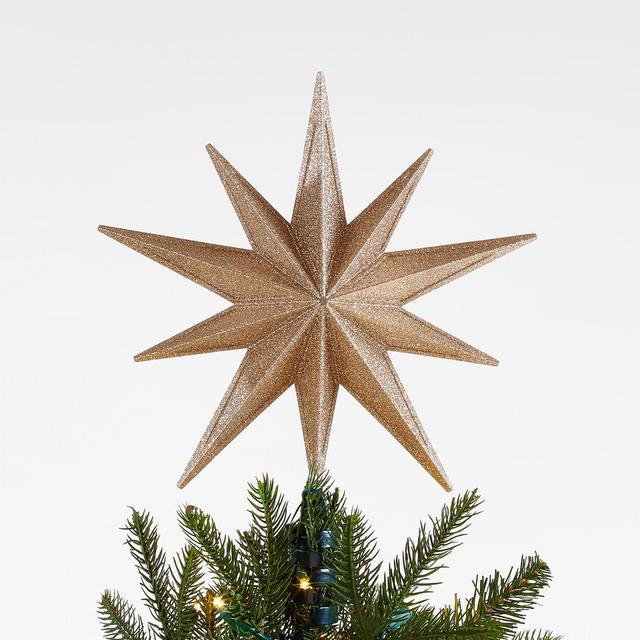 Gold Star Lit Tree Topper