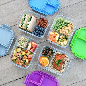 Bentgo Signature Leak-Proof Glass Food Storage - 18-Piece Set, 1-Compartment Plastic-Free Containers with Airtight Glass Lids, BPA-Free, Microwave, Freezer, Oven & Dishwasher Safe (White Stone)