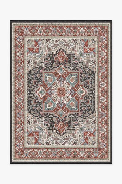 Hendesi Heriz Garnet Rug+ Pad 2x7