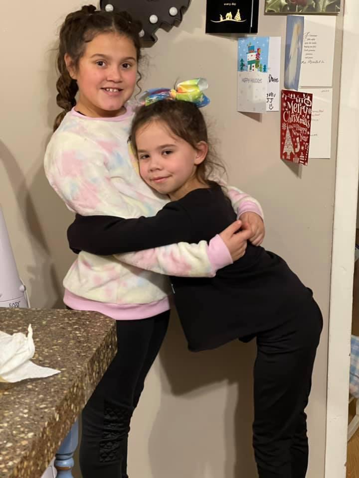 Nieces of the bride Alaina and Emma