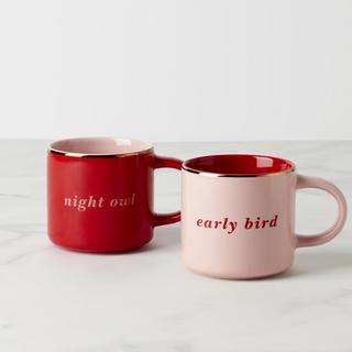 Early Bird & Night Owl Mug, Set of 2