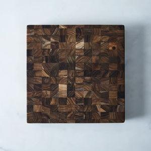 Teakhaus Teak End Grain Cutting Board, Square & Large