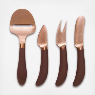 Curvature 4-Piece Cheese Knife Set