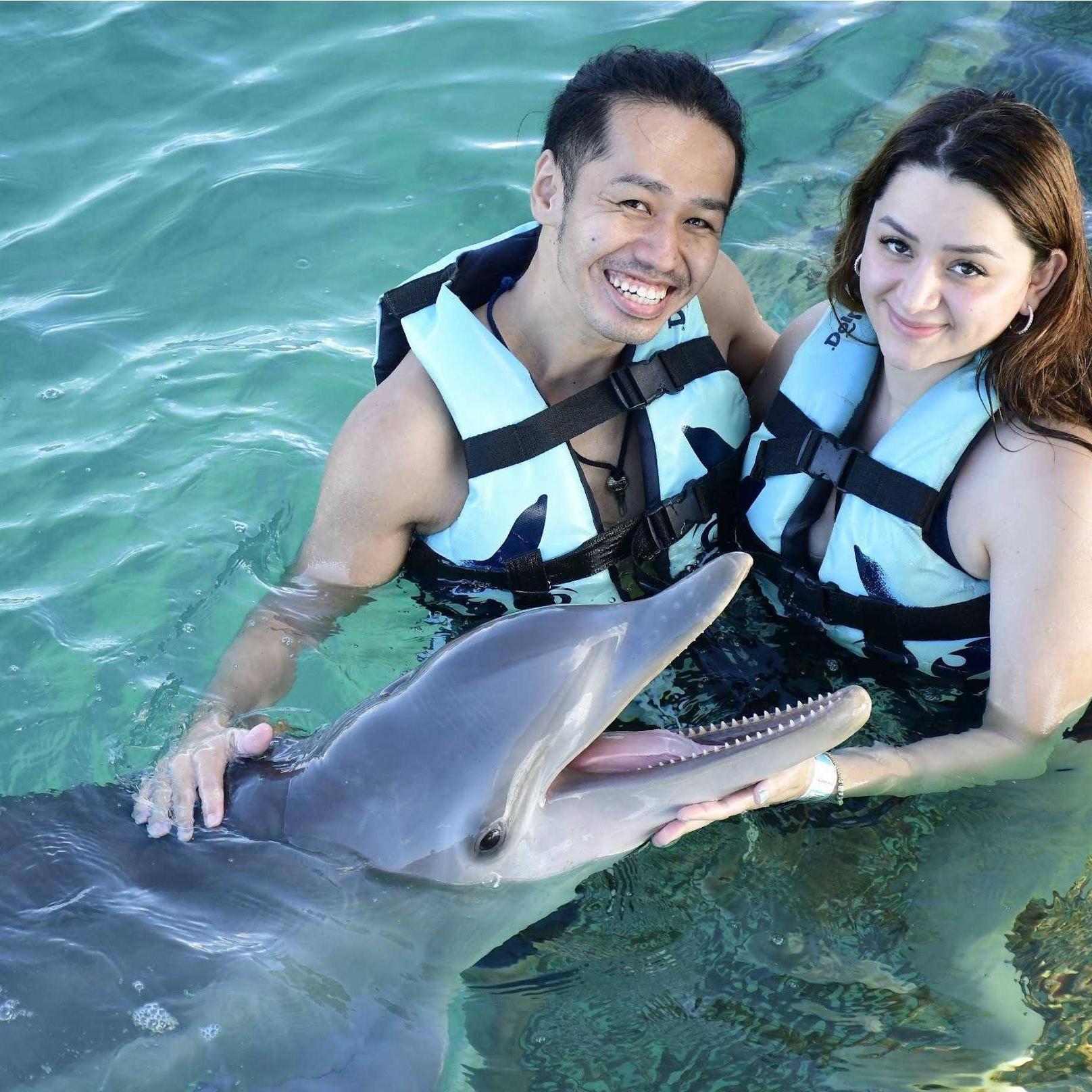 Amamos los delfines! Cancún, México
メキシコ、カンクン、We love dolfins！