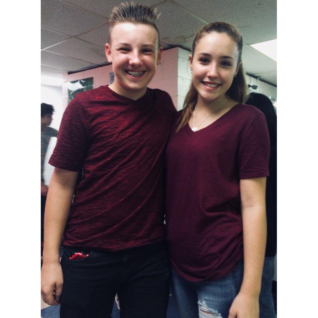 Our first date: 7th Grade