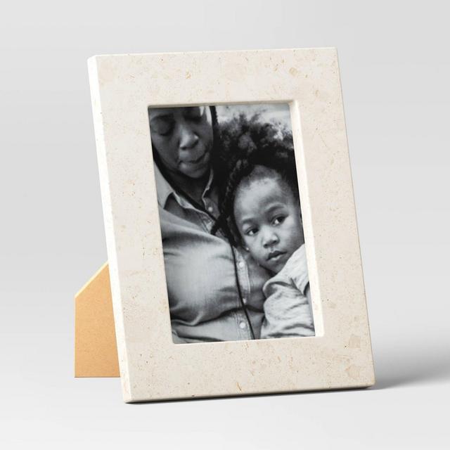 5" x 7" Marble Stone Table Frame Natural - Threshold™