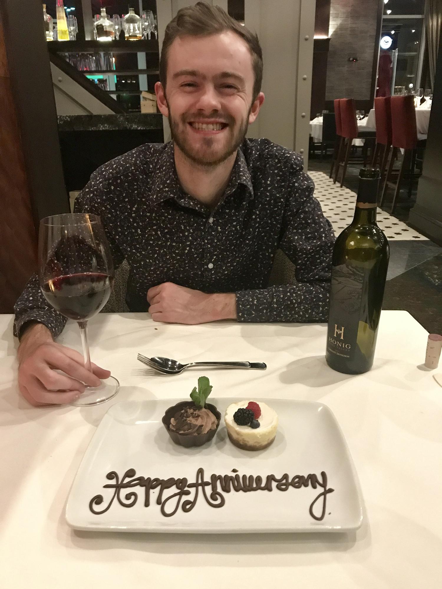 Celebrated our 3 year anniversary at Ruth’s Chris in Fort Wayne March 2019