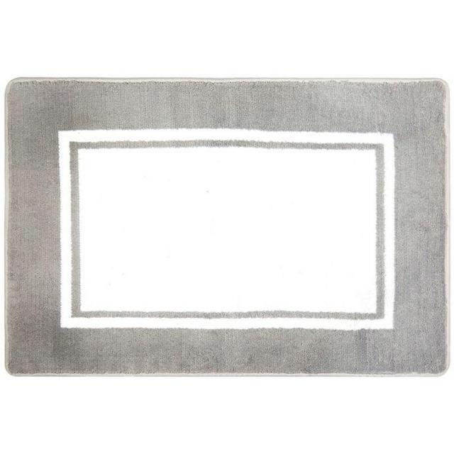 21 in. x 21 in. Square Shower Mat in Black