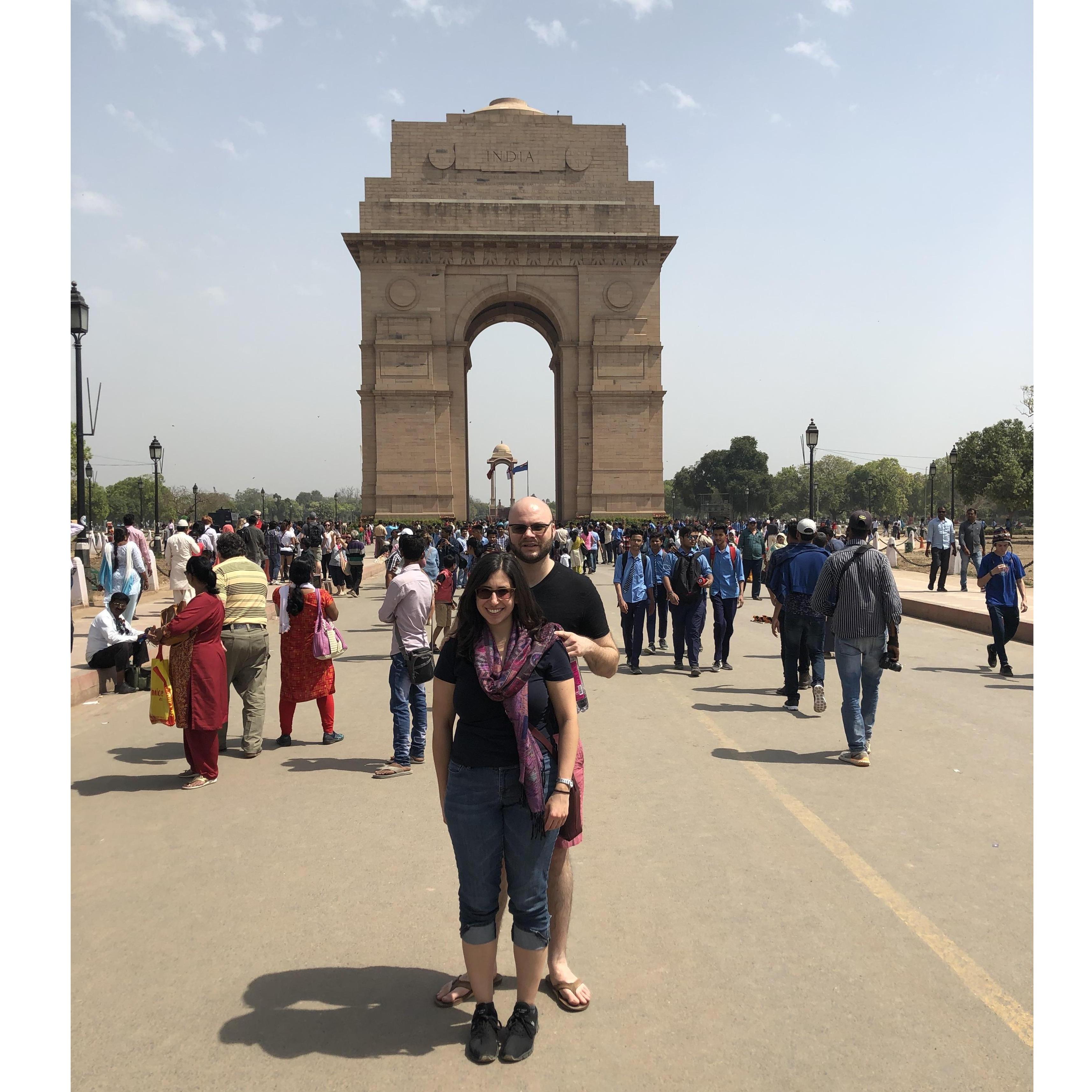 Day 1 in India. Our first stop was the India Gate in Delhi.