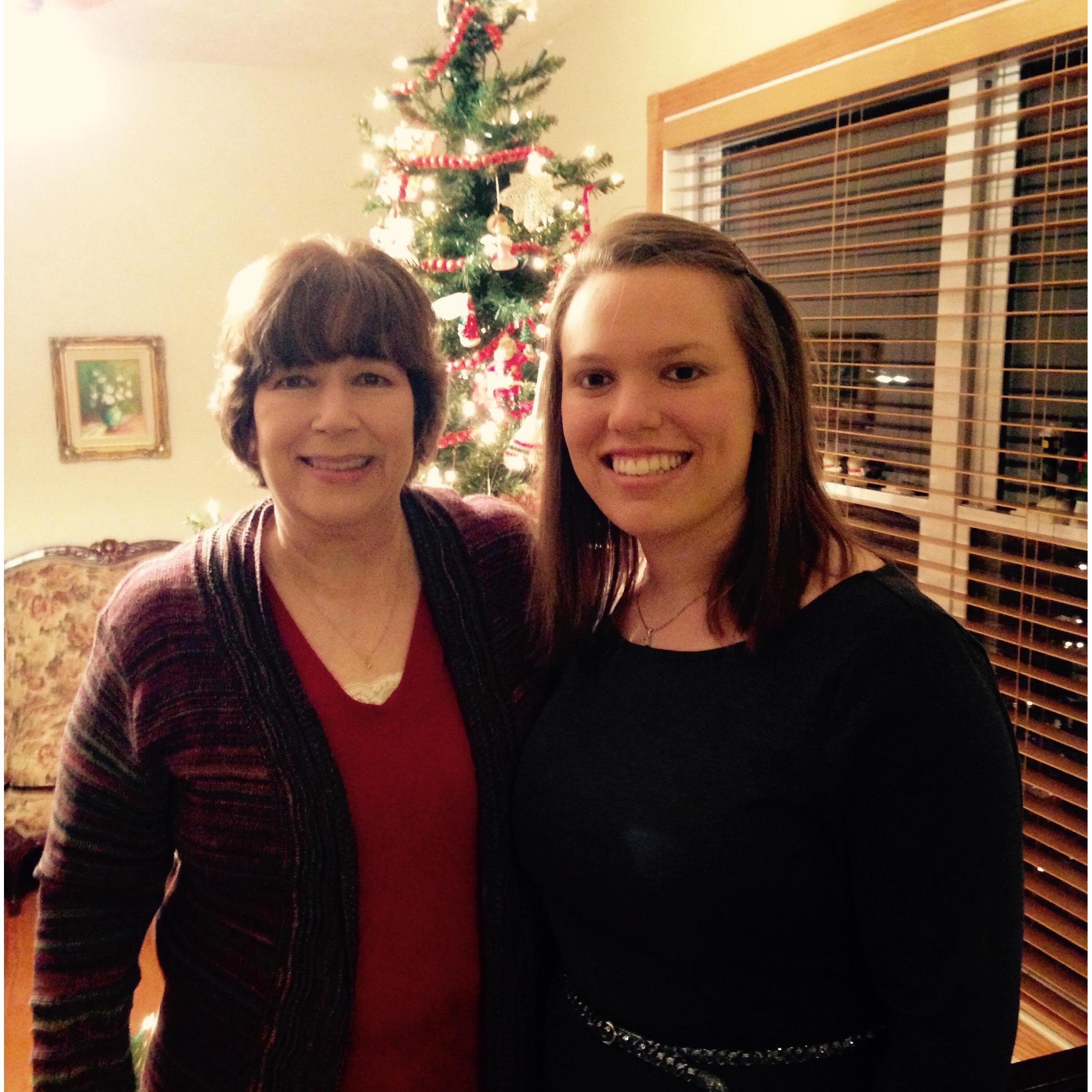 Jenna with her mom