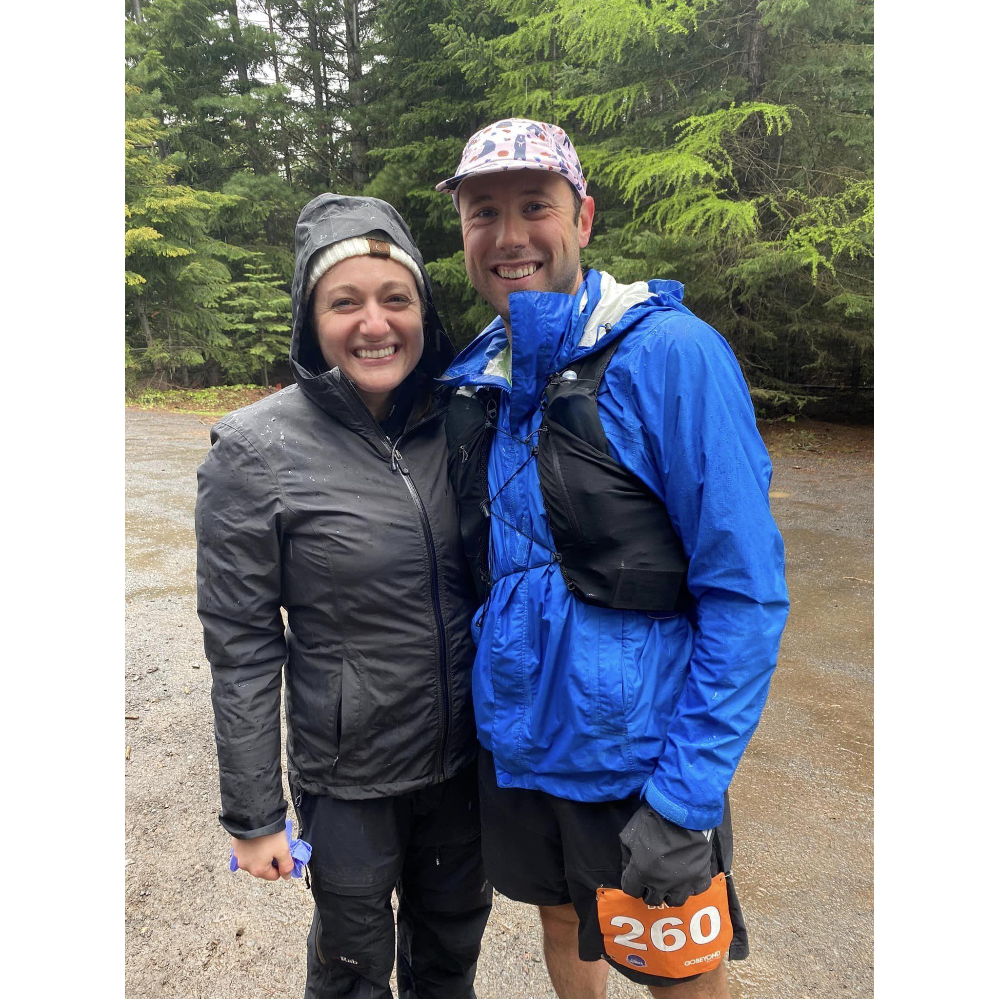 David's run up and around a mountain in Oregon!