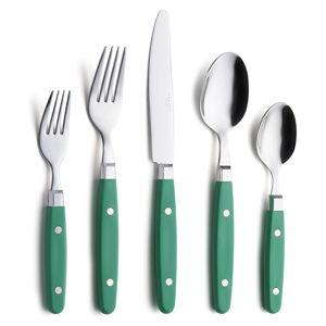 Annova 5-Piece Flatware Set, Service for 4 - Green