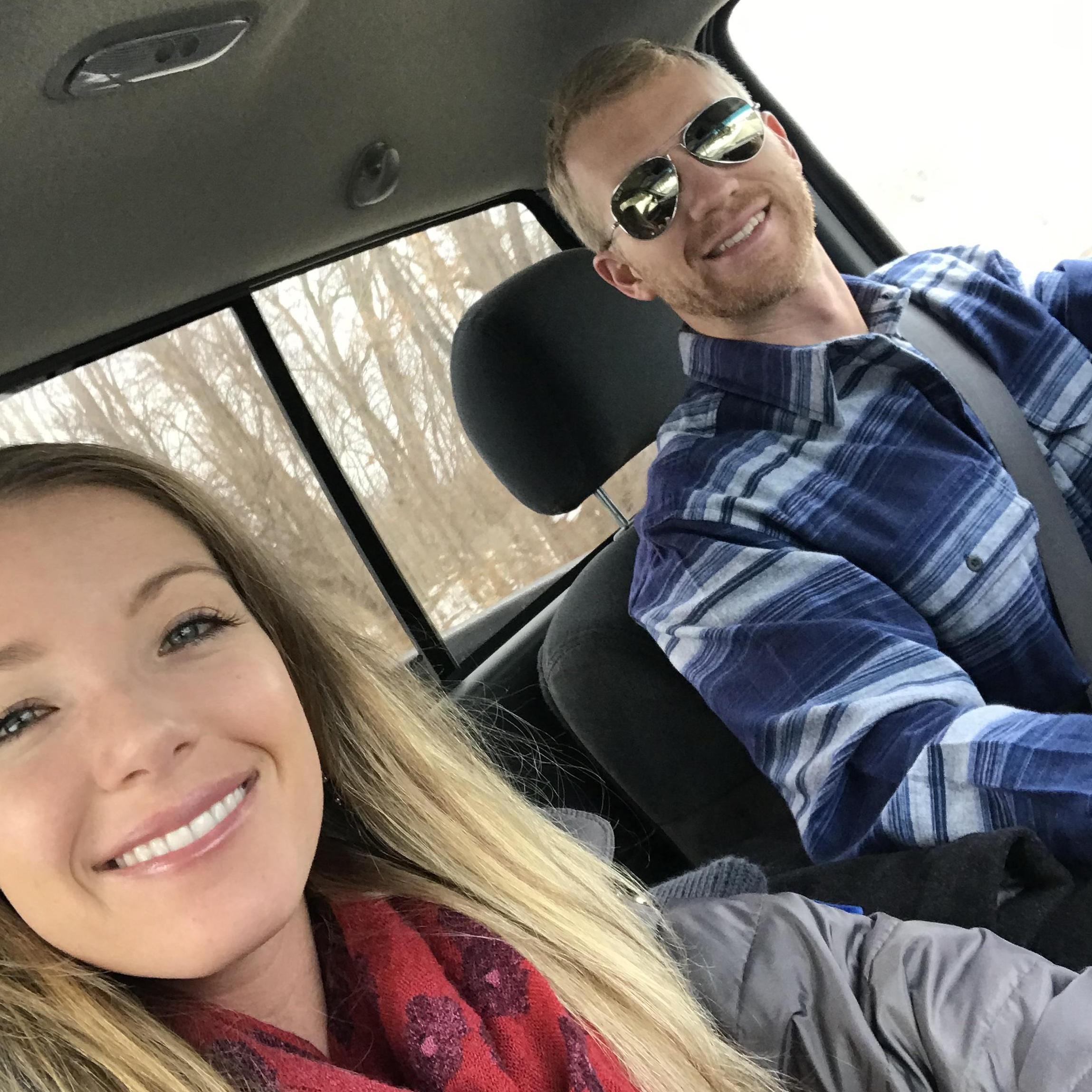One of many car adventures when we were doing double long distance.