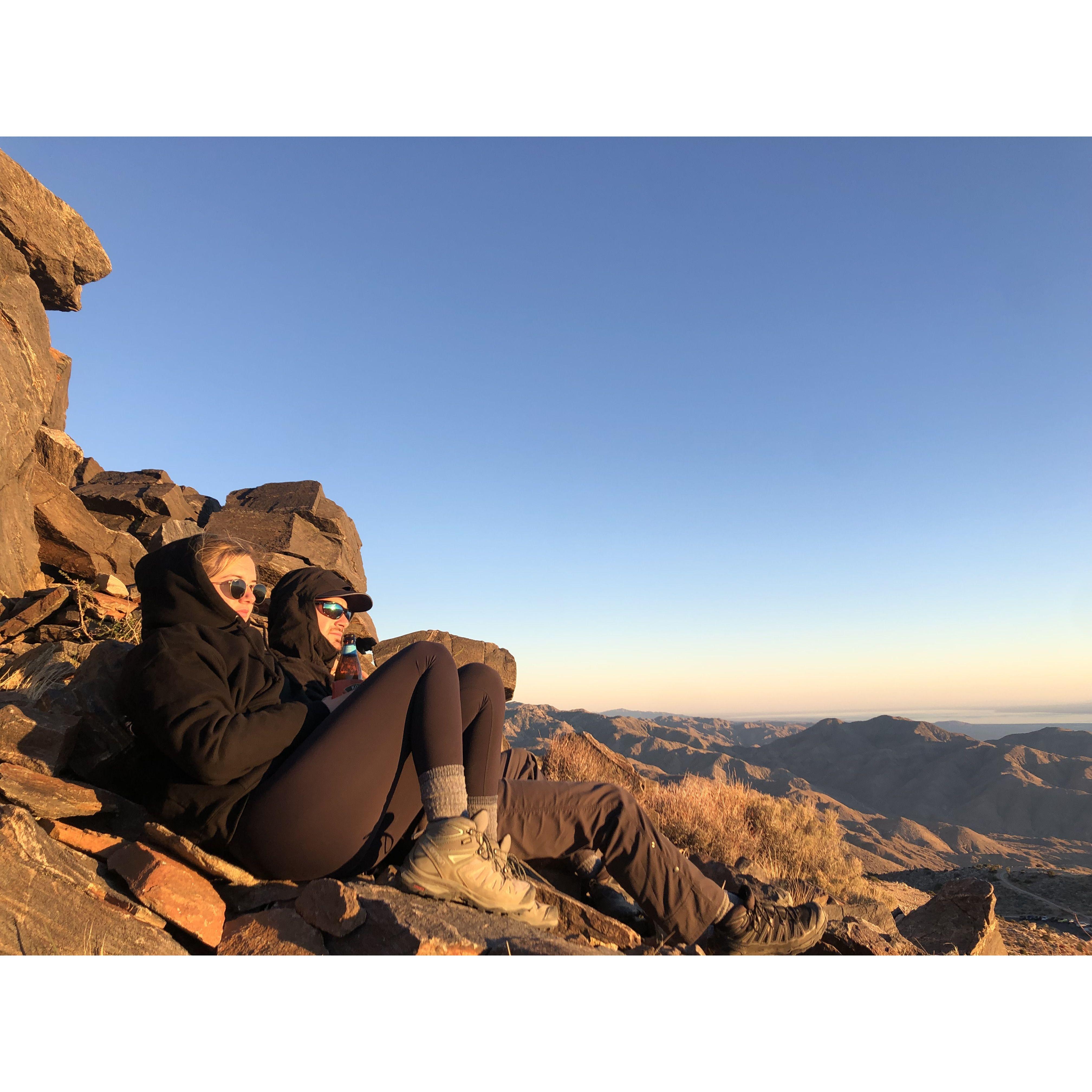 The highest point in Joshua tree