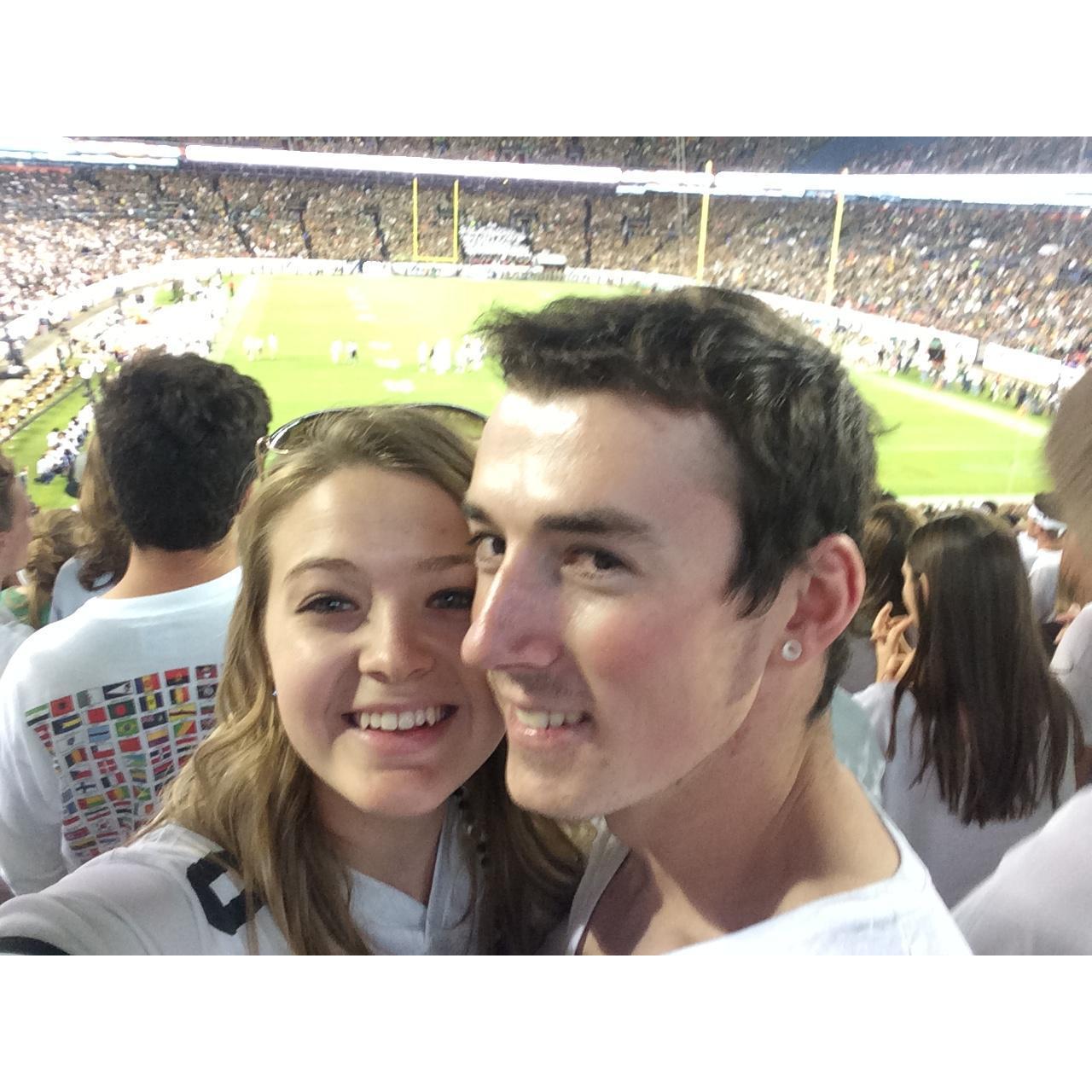 CU vs CSU Football game at Mile High Stadium (don't worry, of course CU won)