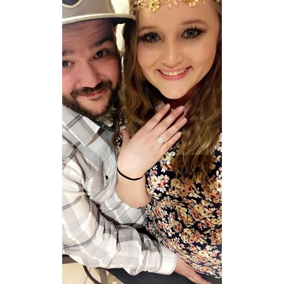 First picture as an engaged couple! 12/24/2017