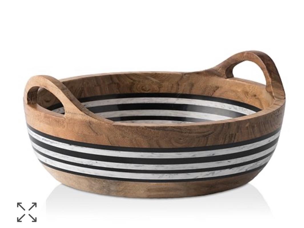 Stonewood Stripe Round Serving Bowl
