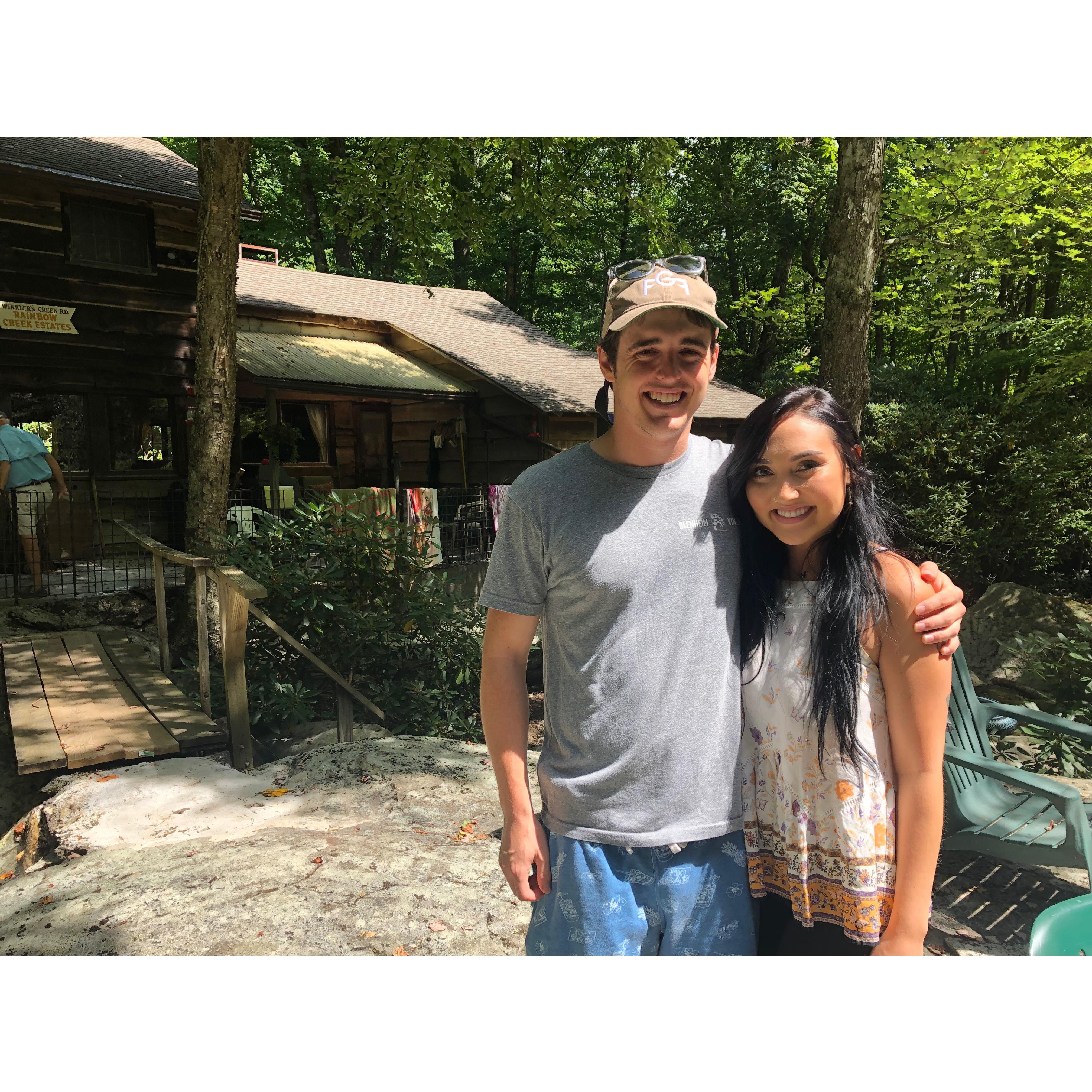 Myka's first trip to the family cabin in Boone, NC, where she met Thomas' family! (This was 2 weeks after we started dating! haha). August 2021.