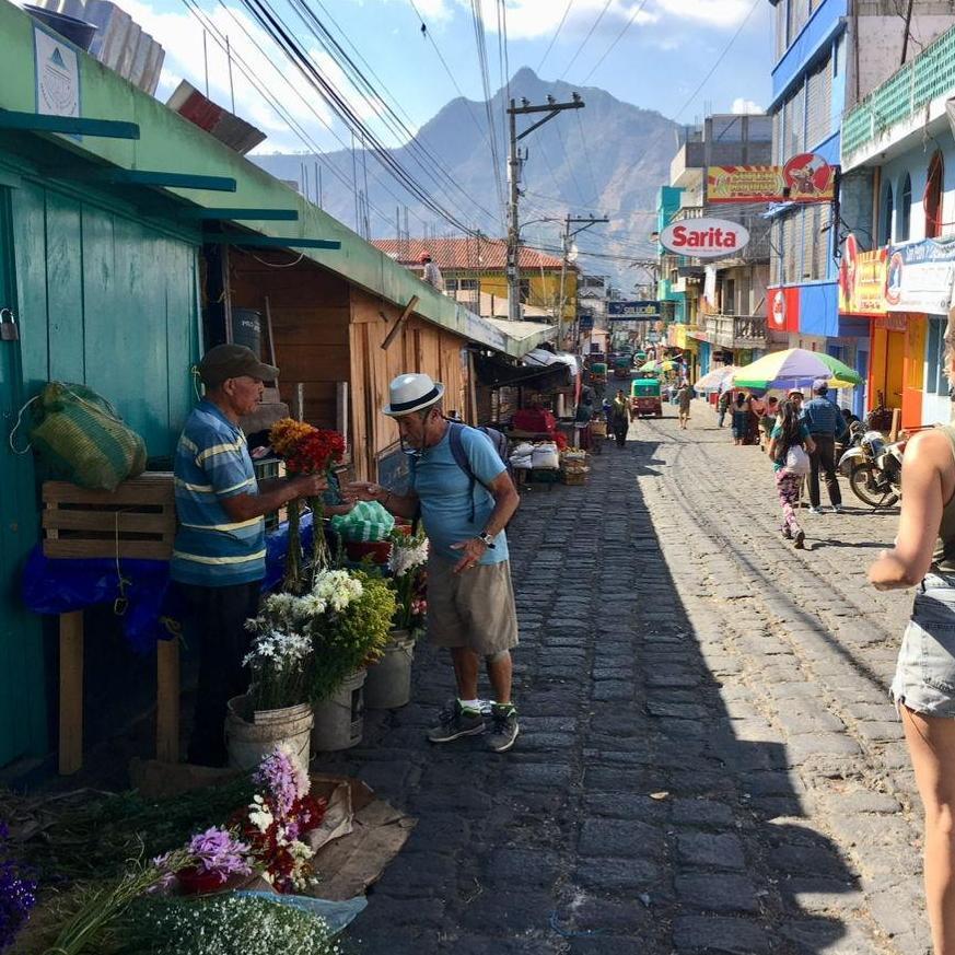 Daily life in a town on Lake Atitlan