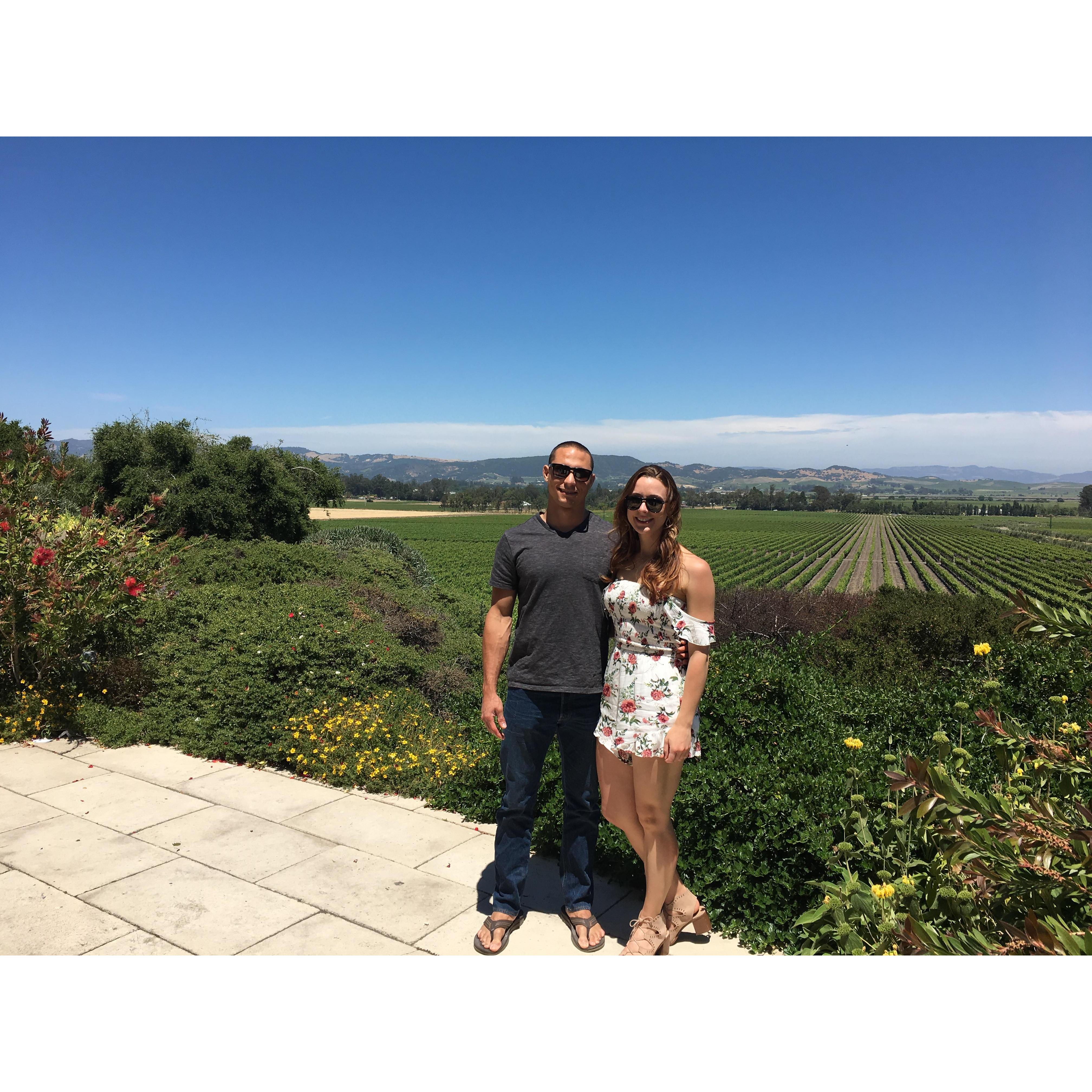 Wine tasting in Sonoma