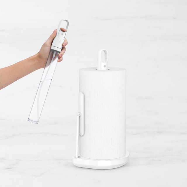 simplehuman™ Paper Towel Holder with Pump, White