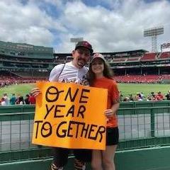 We spent one year together at Fenway! We may have gotten a little sprinkle of rain, and the seats may have been extremely small but the stadium was rich with history.