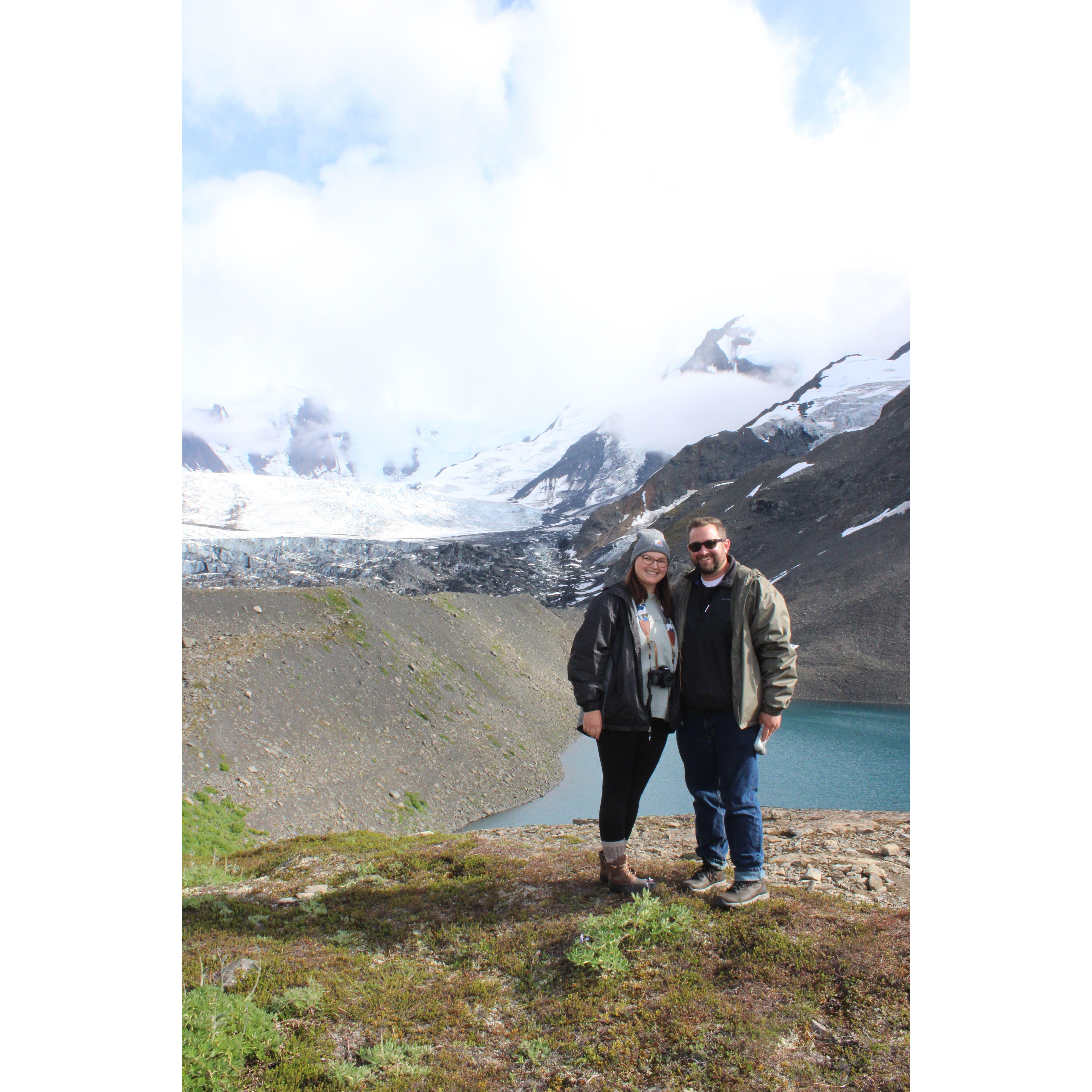 Our helicopter pilot took our photo :)