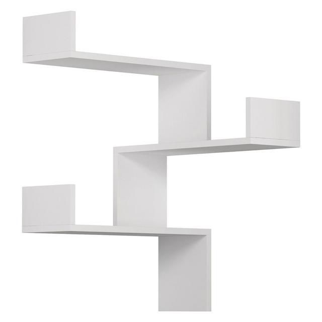 Ada Home Decor Walker 24-Inch Modern Wall Shelf in White