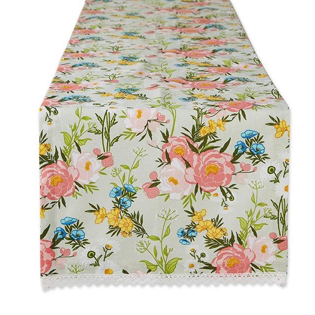 DII Spring Bouquet Collection Kitchen, Table Runner, 14x108