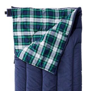 L.L. Bean Sleeping Bag - LONG, Bright Navy/Dress Gordon